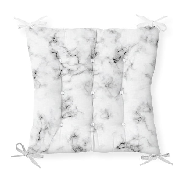 Pernă pentru scaun cu amestec de bumbac Minimalist Cushion Covers Marble, 40 x 40 cm