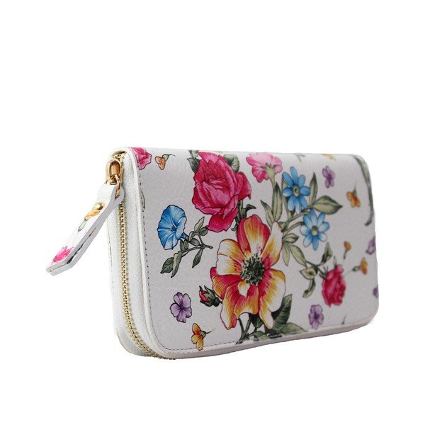 Portofel din piele Chicca Borse Flowerina-image-1
