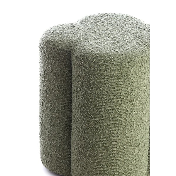 Taburet verde cu tapițerie din stofă bouclé Nalani – Light & Living-image-3