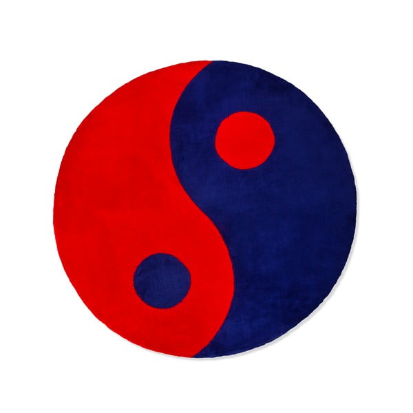 Covor pentru copii Beybis Blue and Red Jing Jang, 150 cm