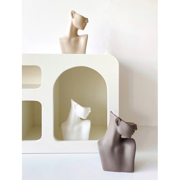 Statuetă din ceramică Rulina Arcturus, maro - gri-image-2