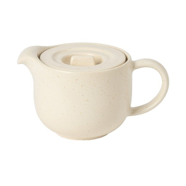 Ceainic crem cu filtru din gresie ceramică 500 ml Pacifica – Casafina
