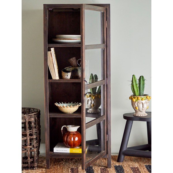 Vitrină în culoare naturală din lemn de brad 45x125 cm Marl – Bloomingville-image-1