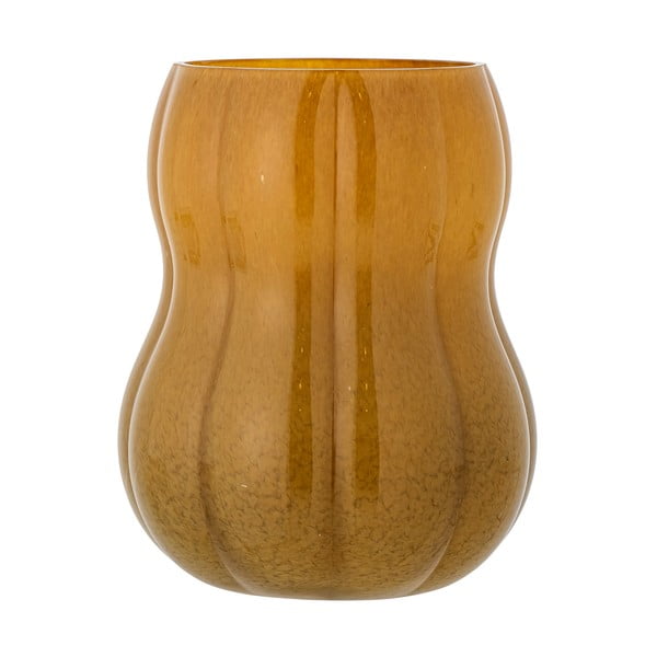 Vază maro din sticlă lucrată manual (înălțime 20 cm) Pumpkin – Bloomingville