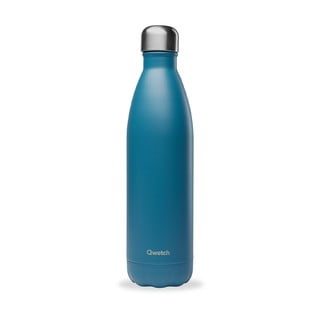 Sticlă albastră de călătorie din oțel inoxidabil 750 ml Matt - Qwetch