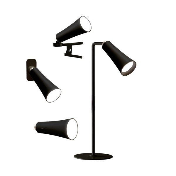 Veioză neagră LED (înălțime 47,5 cm) 4in1 – Brandani