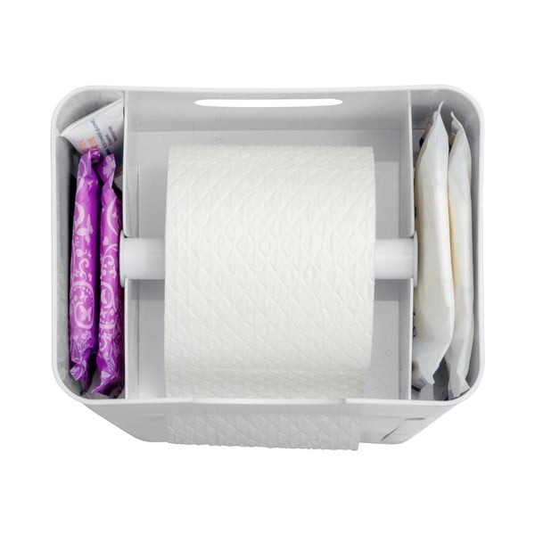 Suport pentru hârtie igienică alb din plastic Imon – Wenko-image-3