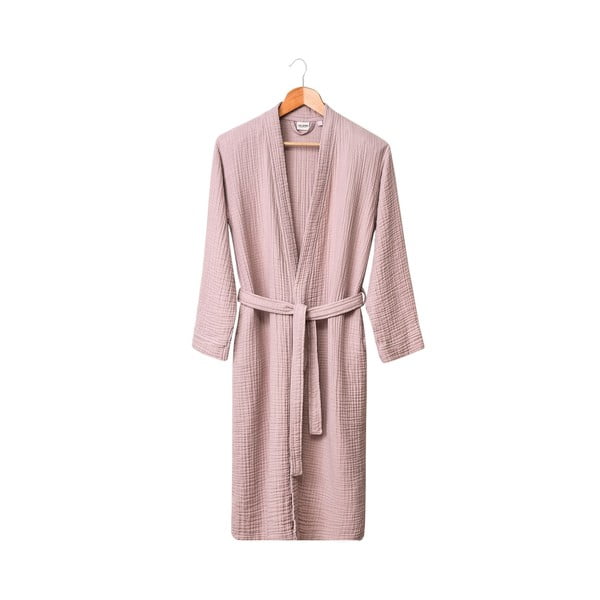 Halat roz S/M din muselină Kimono – Foutastic