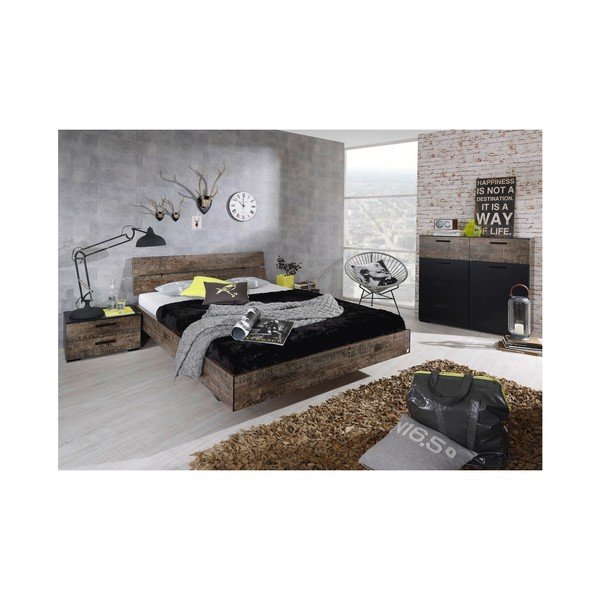 Noptieră cu 3 sertare Rauch Sumatra-image-1