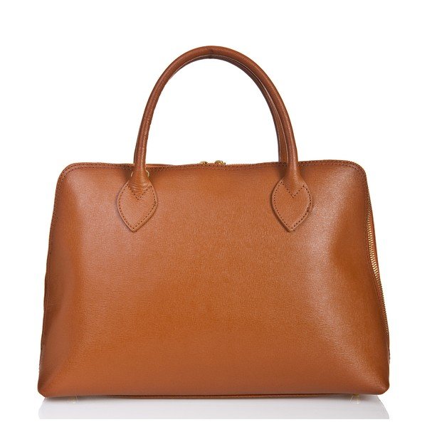 Geantă din piele Massimo Castelli Liana, maro cognac-image-1