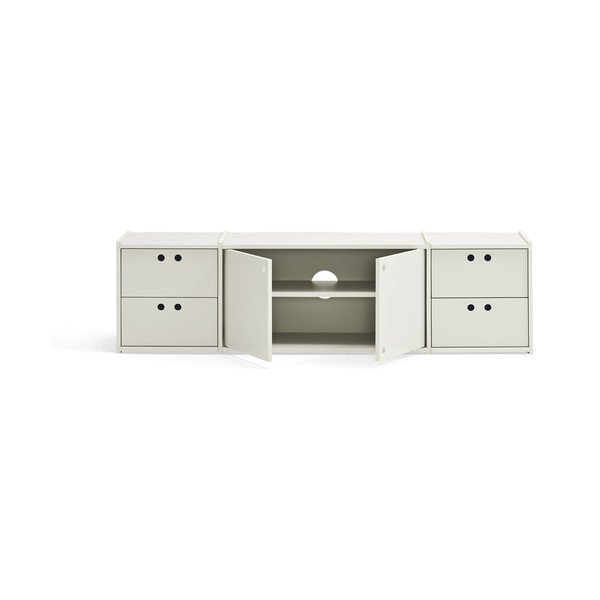 Comodă TV crem 157x42x40 cm Wally – Teulat-image-2