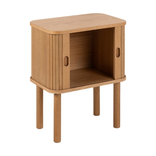 Noptieră în culoare naturală cu aspect de lemn de stejar Langley – Actona-image-3