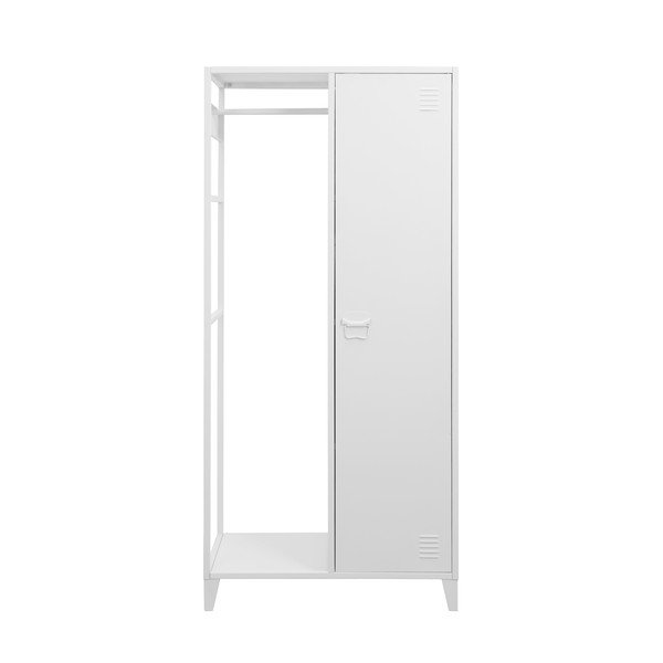 Șifonier alb deschis din metal 80x175 cm Salino – Støraa