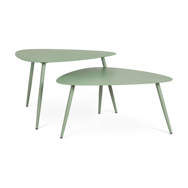 Măsuțe de cafea pentru exterior 2 buc. din oțel 73,5x77,5 cm Yvonne – Bizzotto