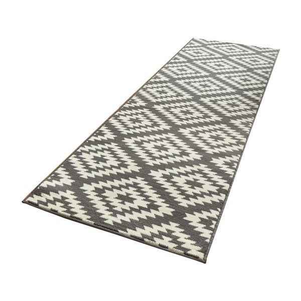 Covor tip traversă Hanse Home Basic Nordic, 80x350 cm, gri-alb-image-2