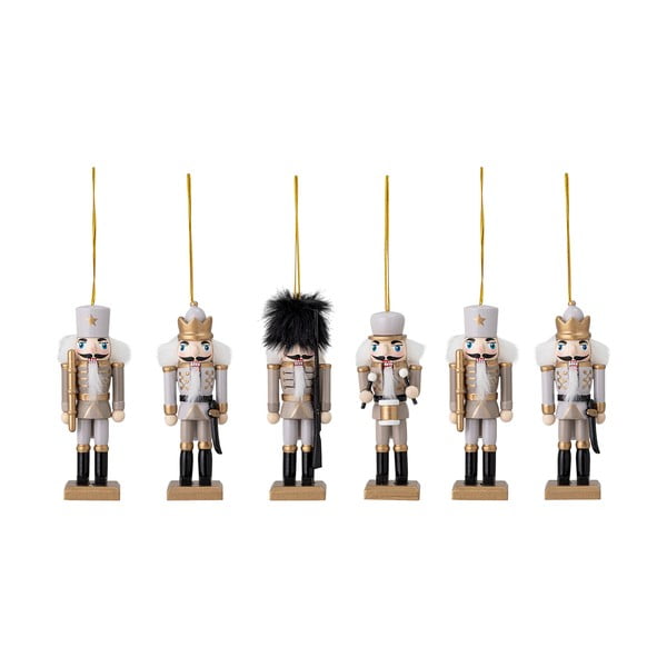 Ornamente de Crăciun 6 buc. din lemn 13 cm Nikita – Bloomingville