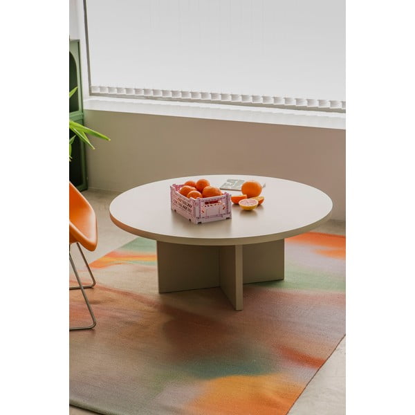 Măsuță de cafea albă rotundă ø 100 cm Pausa – Really Nice Things-image-1