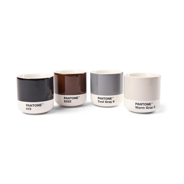 Cești 4 buc. pentru espresso din porțelan 100 ml Macchiato – Pantone