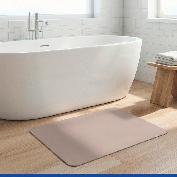 Covoraș de baie bej din material textil 40x60 cm Ecru – Wenko-image-1