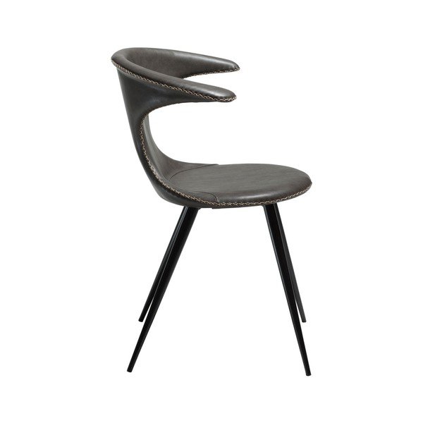 Scaun din piele artificială DAN-FORM Denmark Flair, gri-image-2
