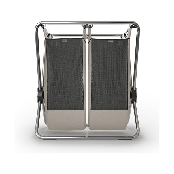 Coș de rufe maro deschis din material textil pliabil 200 l – simplehuman-image-1