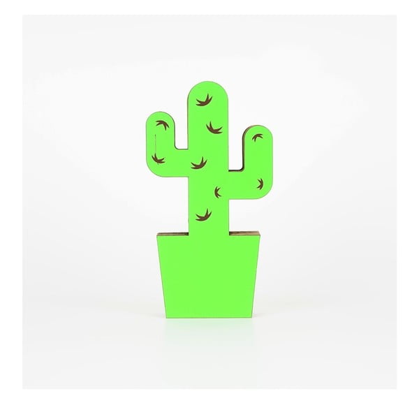 Decorațiune din carton în formă de cactus Dekorjinal Pouff Cactus, 25 x 13 cm, verde
