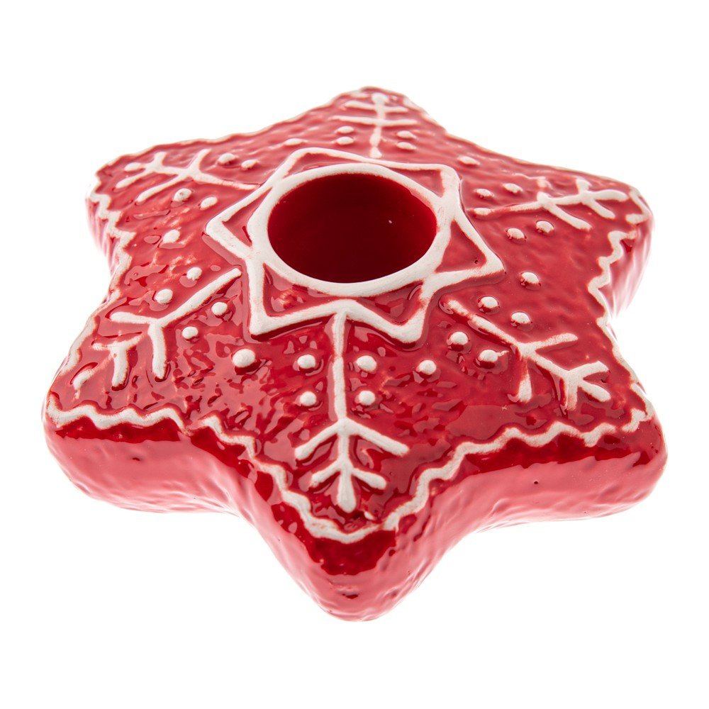 Sfeșnic din ceramică cu model de Crăciun Vinterby – Dakls