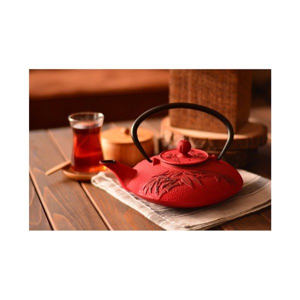 Ceainic din fier Bambum Mate, 720 ml, roșu-image-2