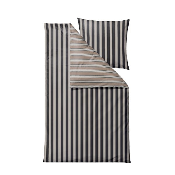 Lenjerie de pat gri din bumbac organic pentru pat de o persoană 135x200 cm Nordic – Södahl