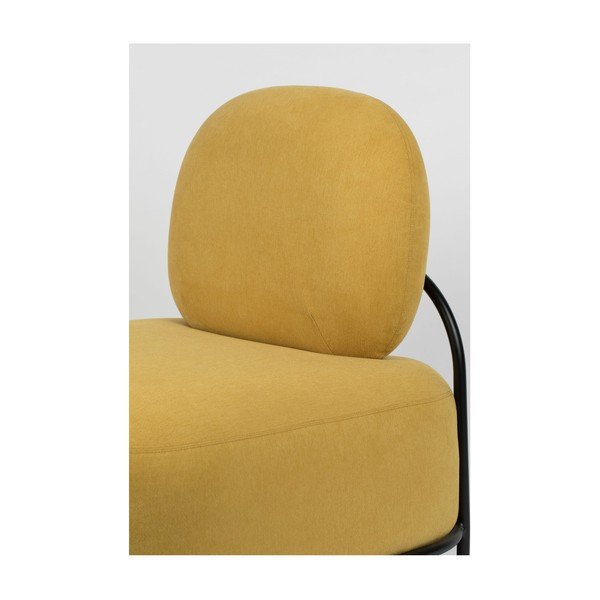 Fotoliu White Label Polly, galben-image-1