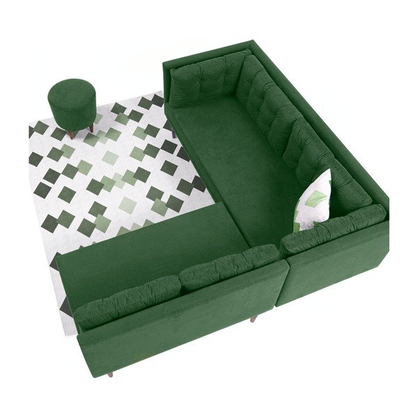 Colţar Balcab Home Barbara, verde-image-1