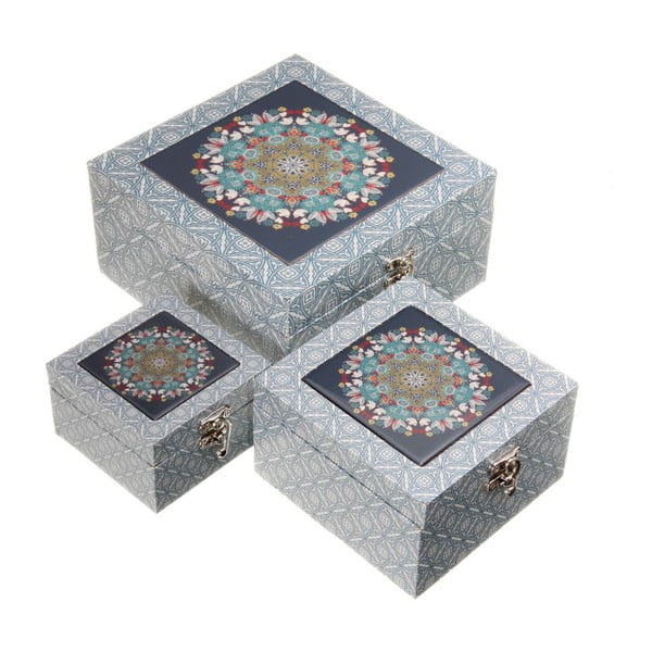 Set 3 cutii pentru stocare  Unimasa Mosaic