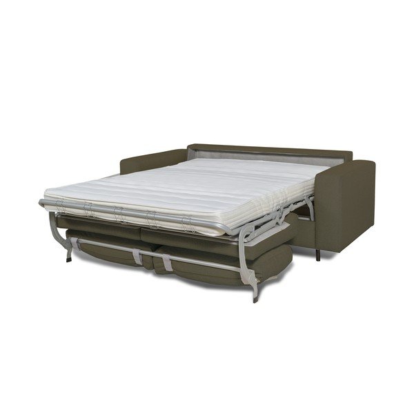 Canapea verde extensibilă 202 cm Vika - Scandic-image-3