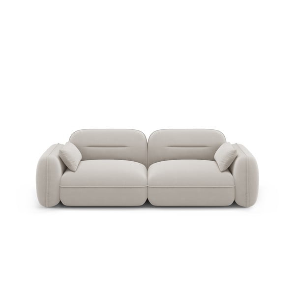 Canapea crem cu tapițerie din catifea 230 cm Audrey – Interieurs 86
