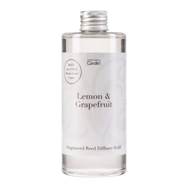 Rezervă difuzor parfum Copenhagen Candles Lemon & Grapefruit Home Collection, 300 ml
