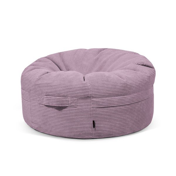 Fotoliu bean bag mov cu tapițerie din catifea reiată Roll 105 – SLOWDOWN