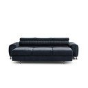 Canapea gri antracit extensibilă cu tapițerie din catifea 261 cm Laurence – ELTAP
