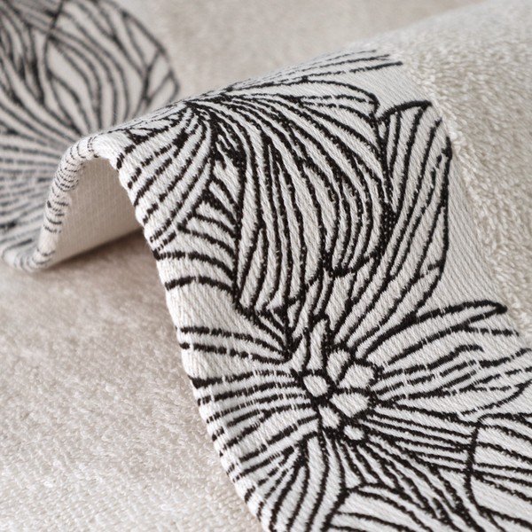 Prosop fildeș din bumbac din frotir 50x100 cm Valencia – My House-image-3