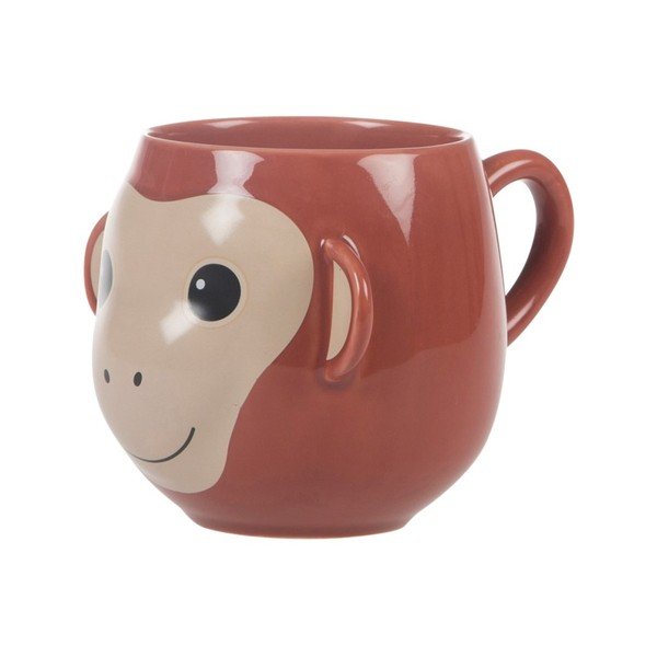 Cană Sass & Belle Treetop Friends Happy Monkey Mug-image-1