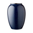 Vază albastru-închis din gresie (înălțime 20 cm) Gastro Blue – Bitz