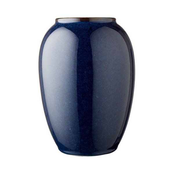 Vază albastru-închis din gresie (înălțime 20 cm) Gastro Blue – Bitz