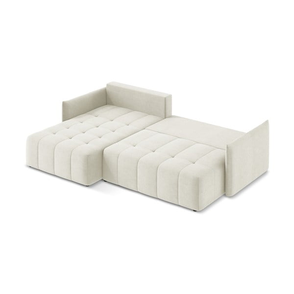 Colțar bej extensibil/cu spațiu de depozitare (cu colț pe partea stângă/cu șezlong) Moku – Makamii-image-4