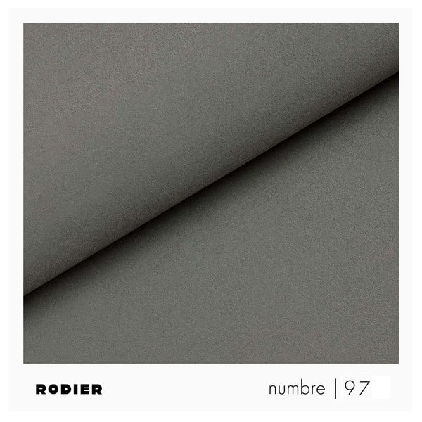 Taburet gri cu tapițerie din catifea Tuil – Rodier-image-3