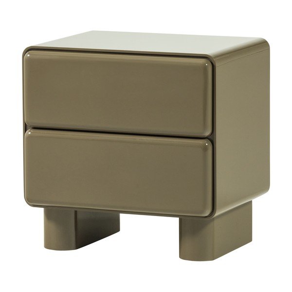 Noptieră verde cu aspect lucios Lustra – WOOOD-image-2