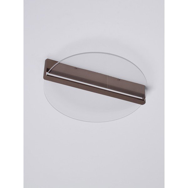 Plafonieră maro LED cu intensitate reglabilă din aluminiu cu abajur din sticlă acrilică Noah – Nova Luce-image-2