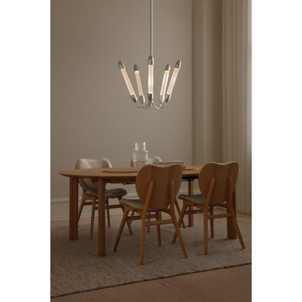 Lustră argintie din oțel cu abajur din sticlă ø 69 cm Lemon Squeeze – UMAGE-image-1