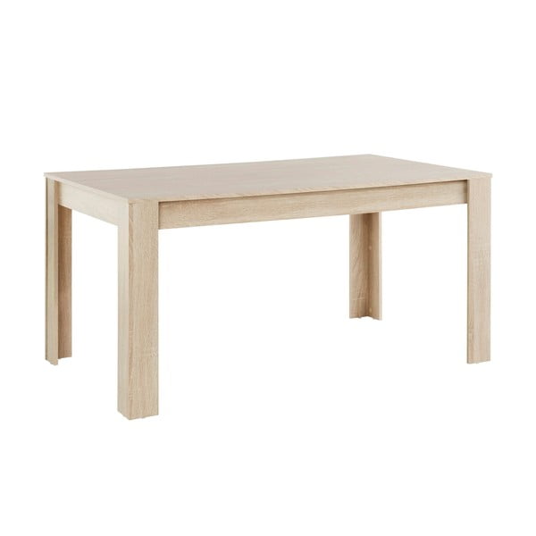 Masă de dining în culoare naturală cu aspect de lemn de stejar 90x160 cm Lynn – Støraa