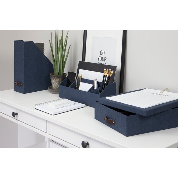 Organizator pentru documente Bigso Box din Suedia Estelle, albastru-image-3