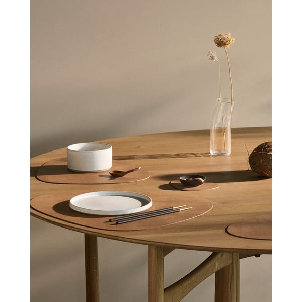 Suport pentru farfurii din piele ecologică 37x44 cm Curve L Nupo – LIND DNA-image-1