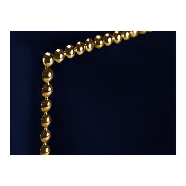 Tăblie pentru pat Mazzini Sofas Daisy, 160 x 120 cm, albastru nautic-image-3